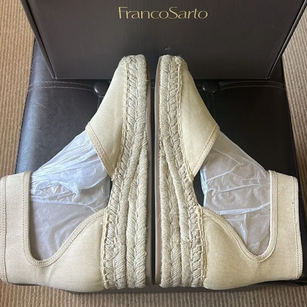 New Franco sartorial platform espadrilles beige 9